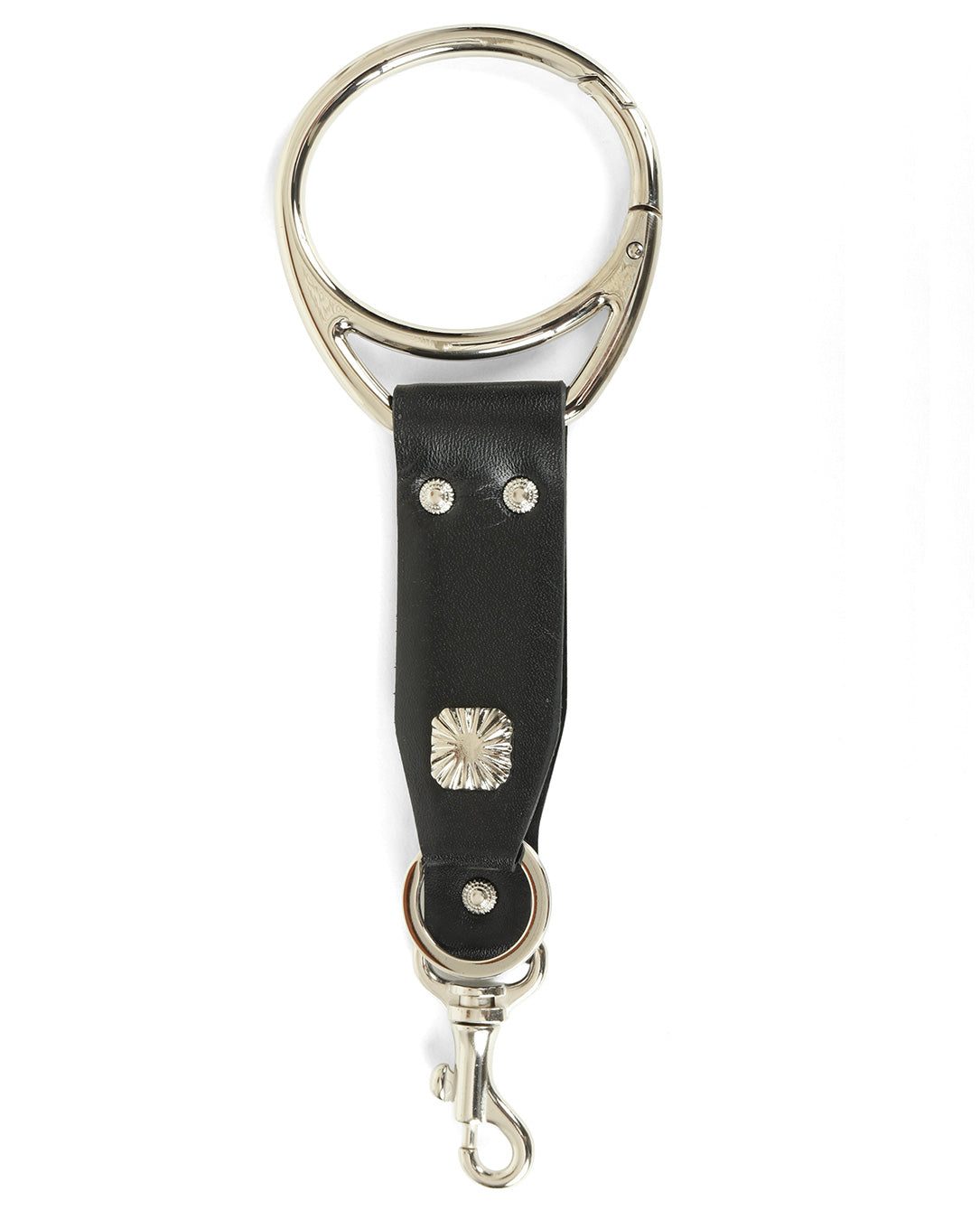 Leather Key Ring black
