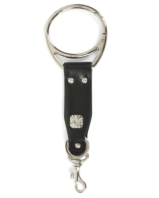 Leather Key Ring black
