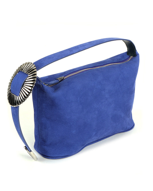 Leather Mini Bag blue