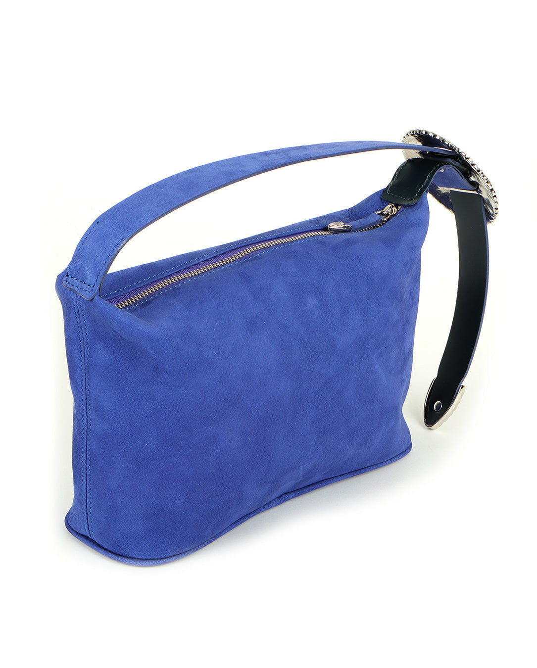 Leather Mini Bag blue