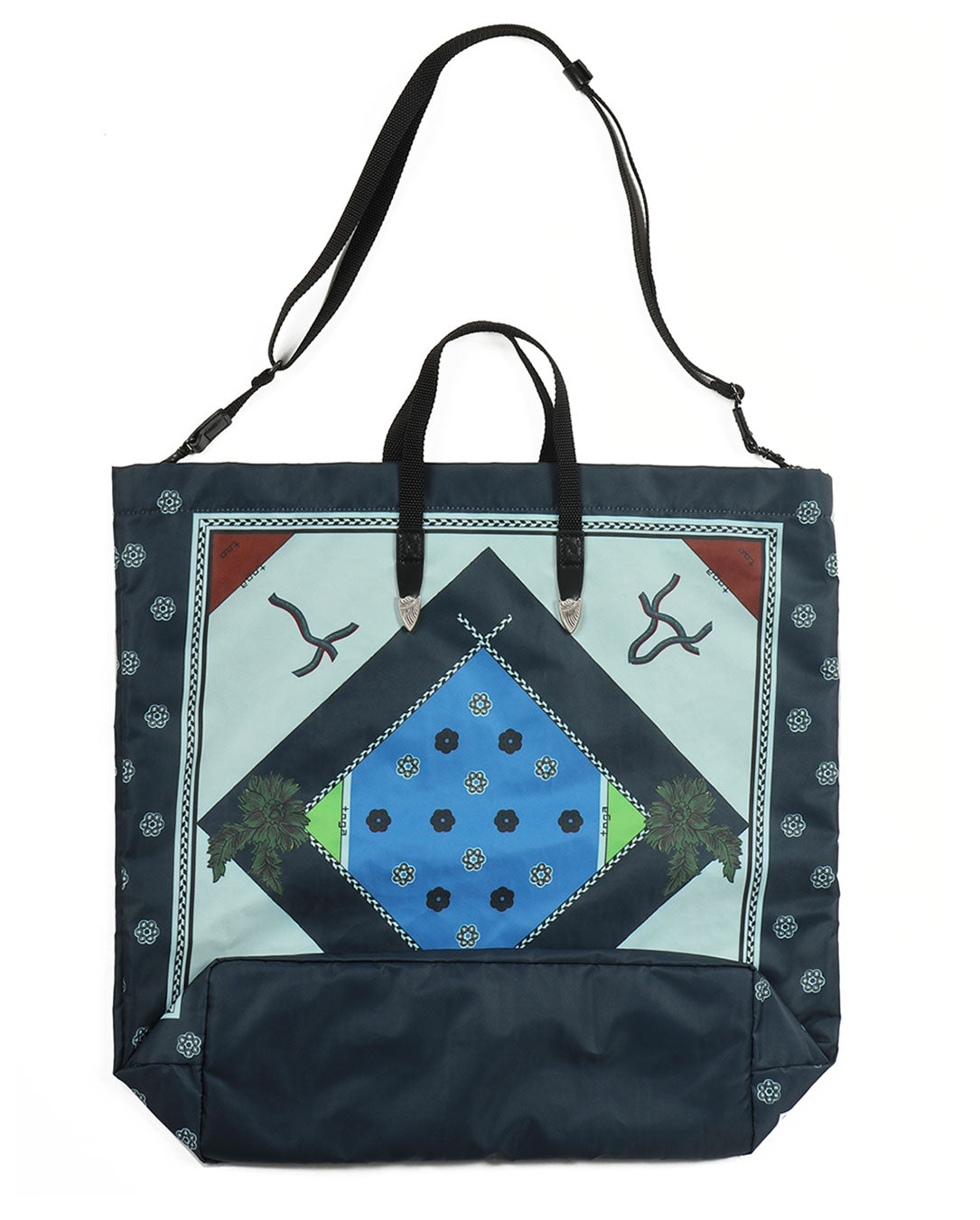 Print Tote Bag blue