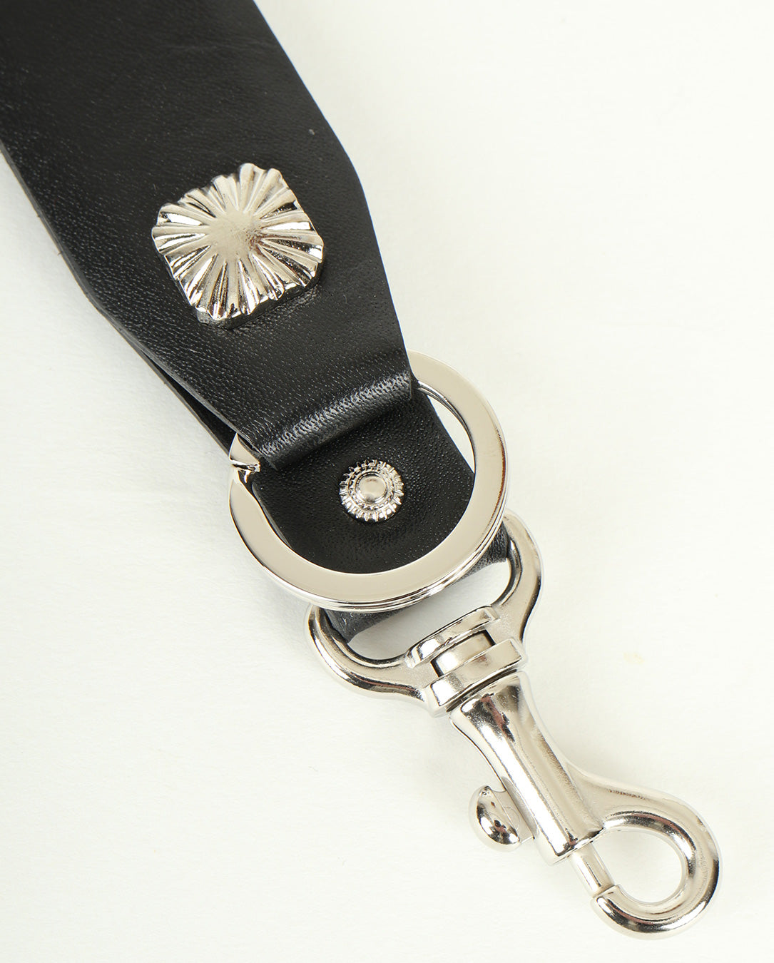Leather Key Ring black