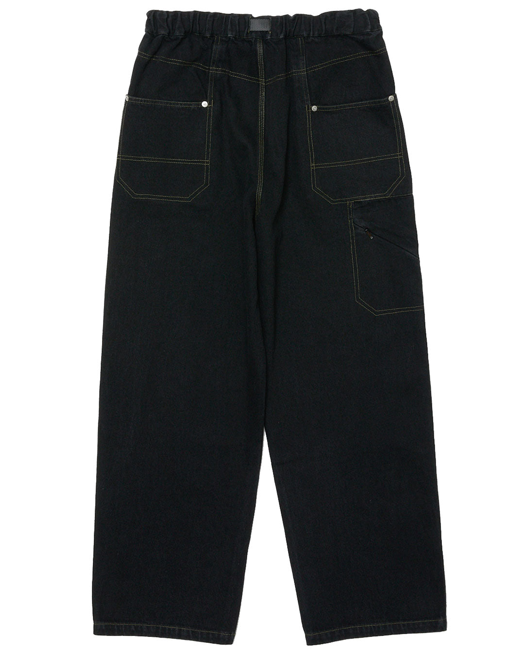 Denim Faux Stitch Carpenter Pant black