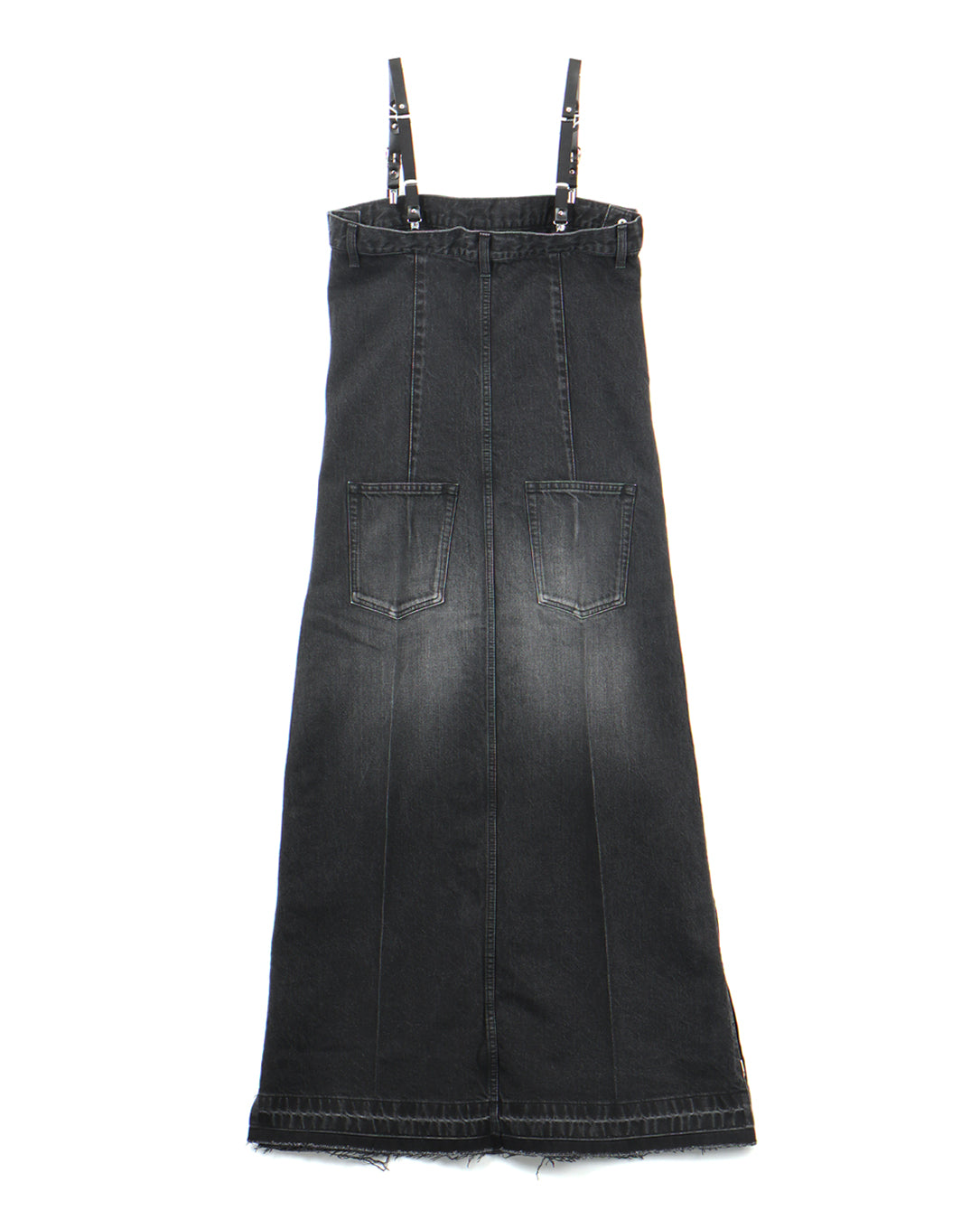 Suspender Denim Dress black