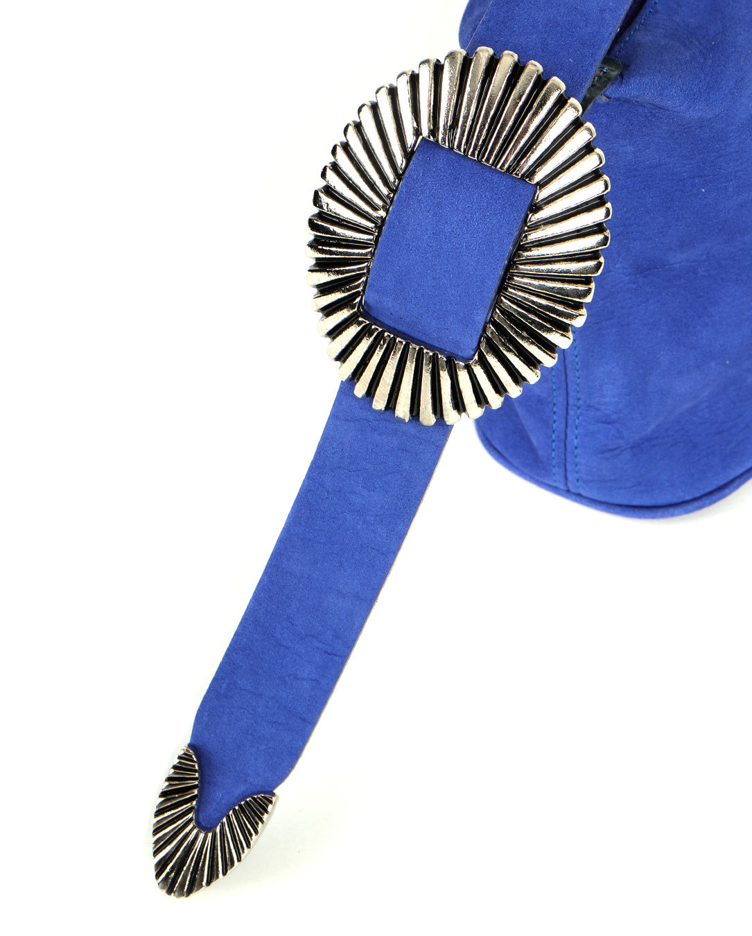 Leather Mini Bag blue