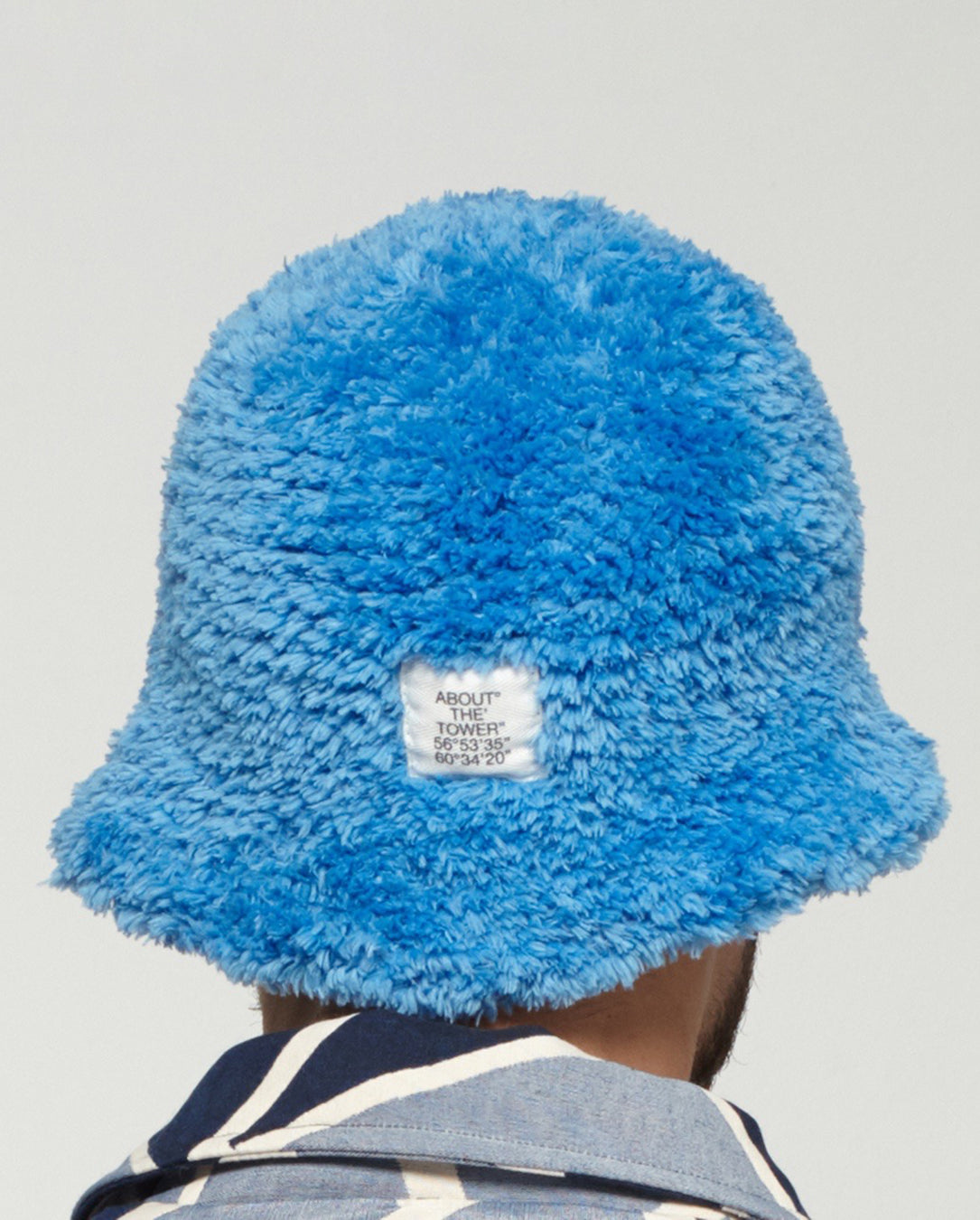 t'1961 Handmade Furry Hat blue