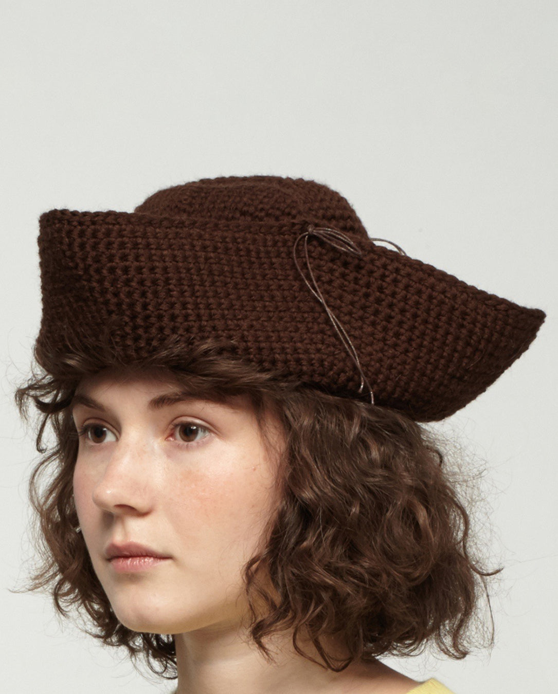 t'1962 Crochet Pirat Hat brown