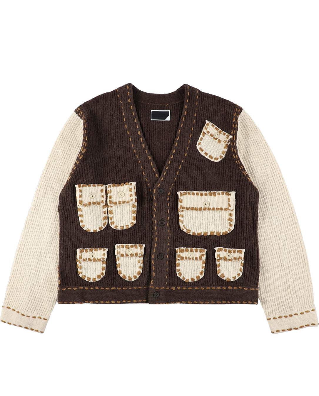 PG1 Pocket Cardigan beige