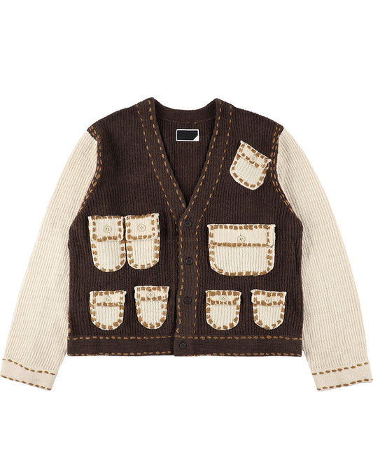 PG1 Pocket Cardigan beige