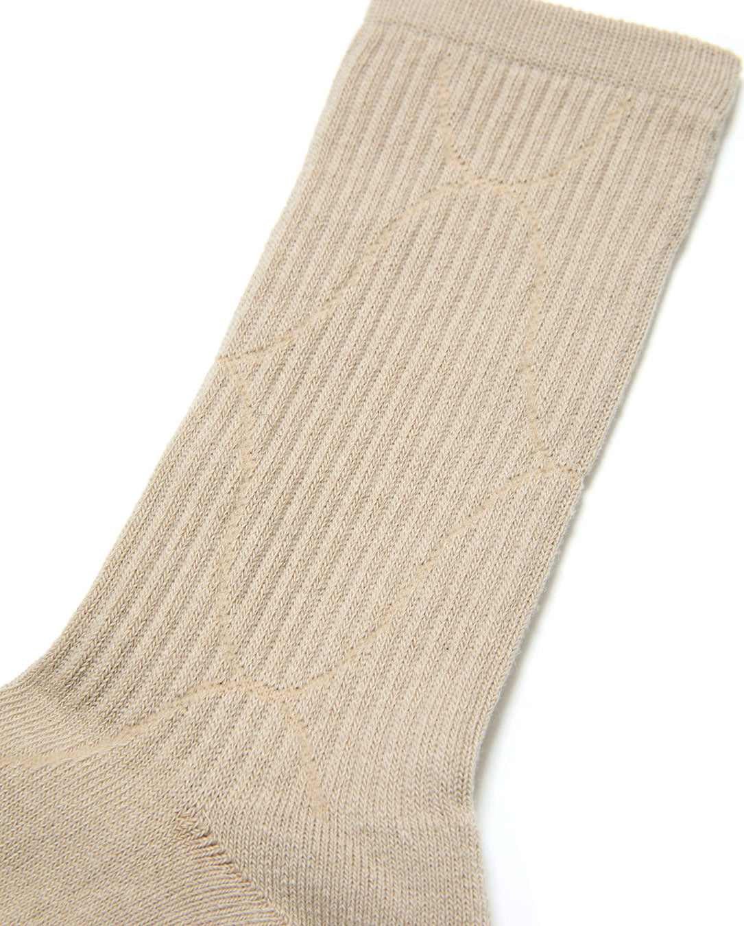 Jacquard Solid Socks beige
