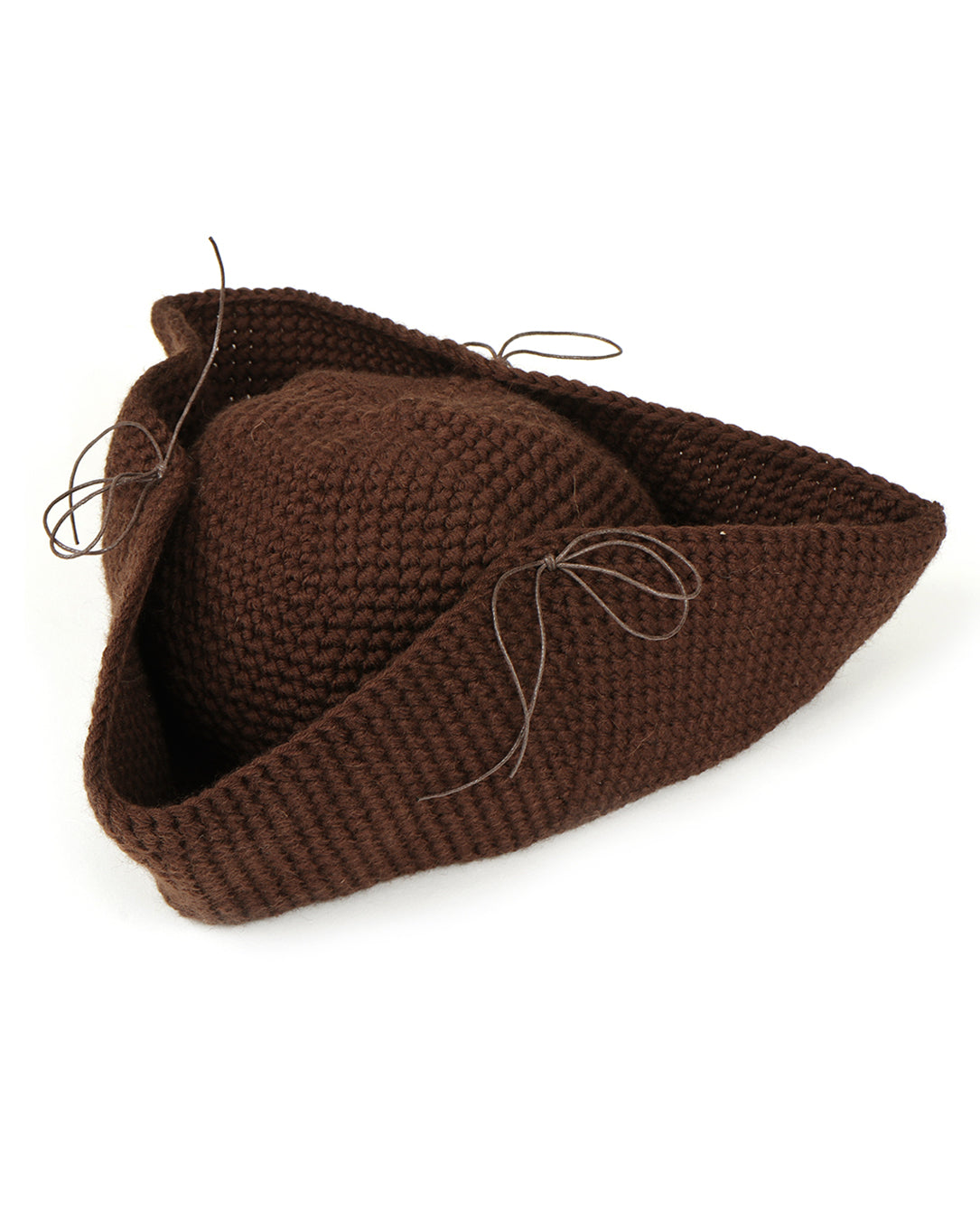 t'1962 Crochet Pirat Hat brown