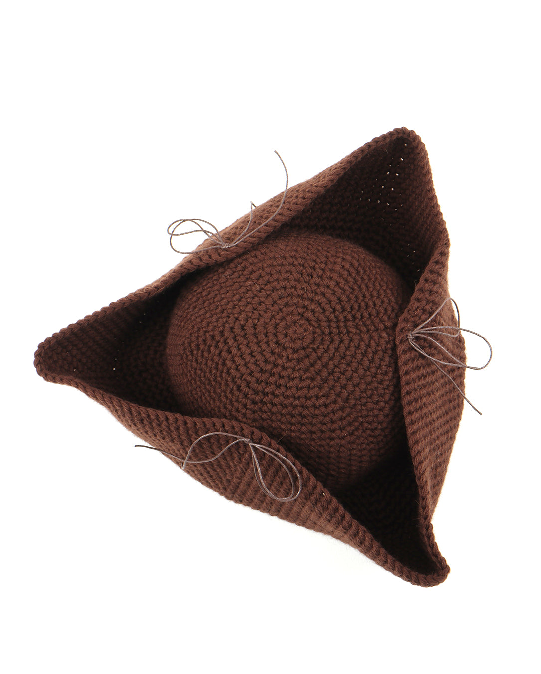 t'1962 Crochet Pirat Hat brown