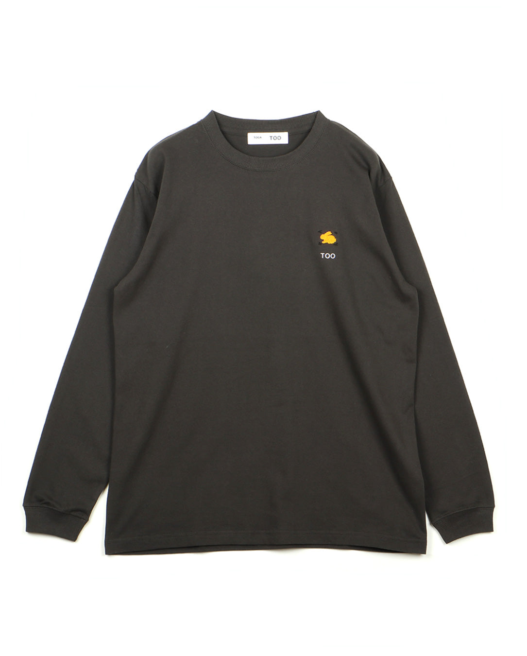 Embroidery L/S charcoal