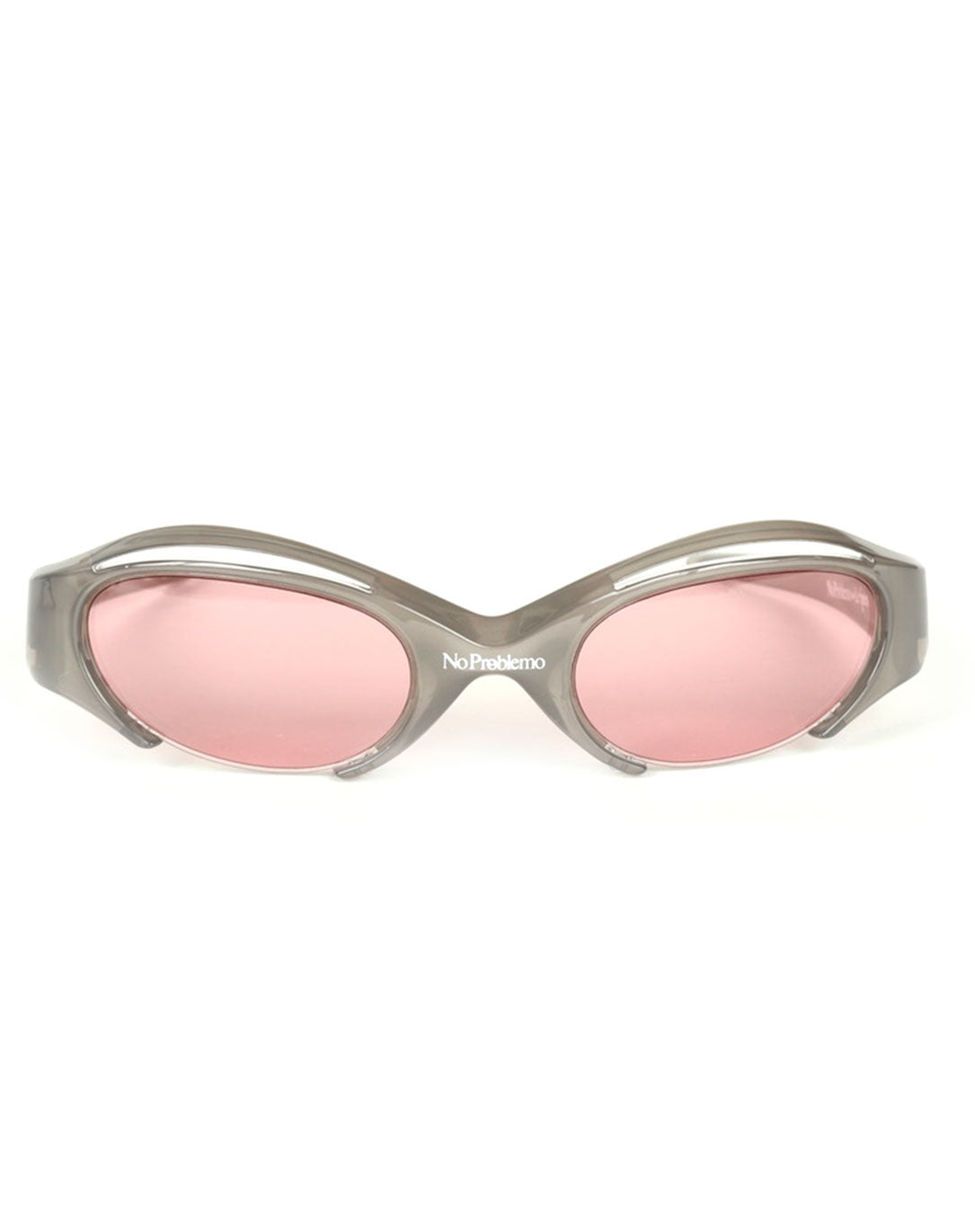 No Problemo x Le Specs Cyborg Sunglasses smoke-plum-mono