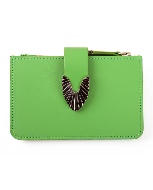 Leather Wallet Small light green