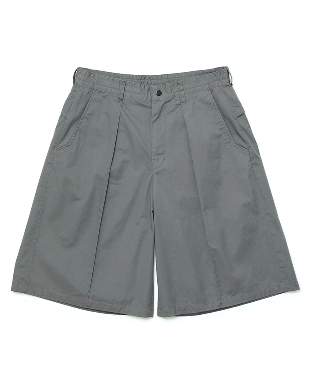Cotton Twill Over Sized Bermuda Short asphalt