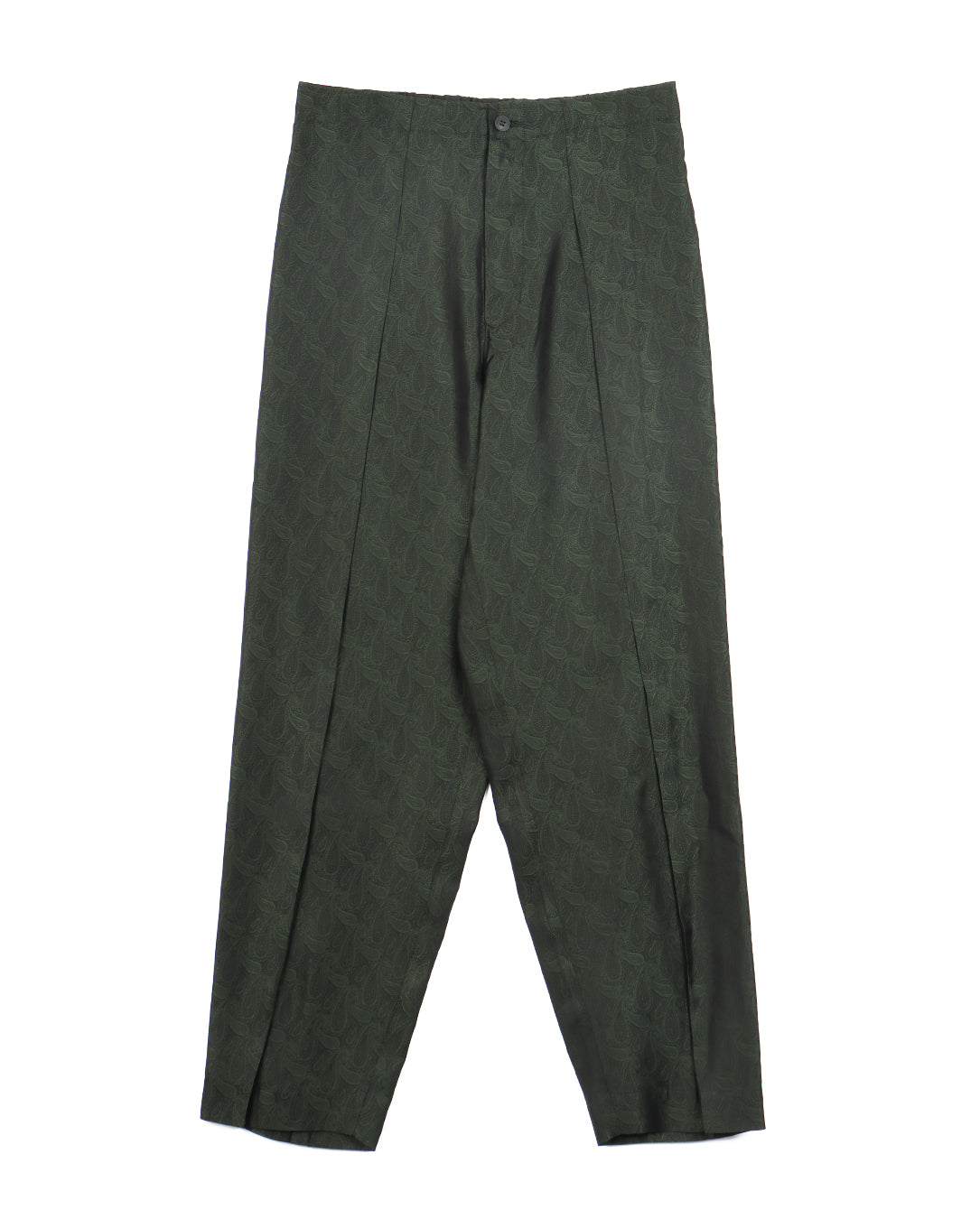 Paisley Jacquard Pants green