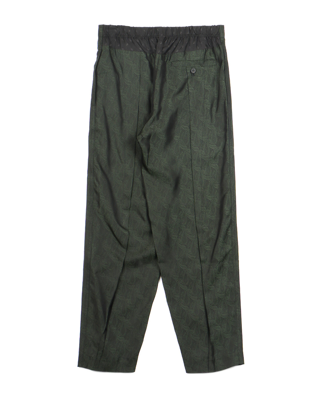 Paisley Jacquard Pants green