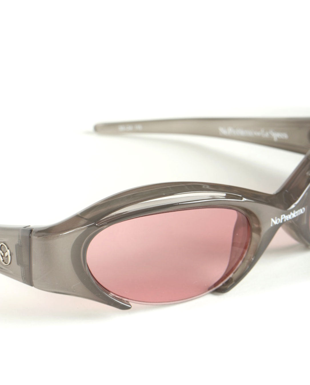 No Problemo x Le Specs Cyborg Sunglasses smoke-plum-mono