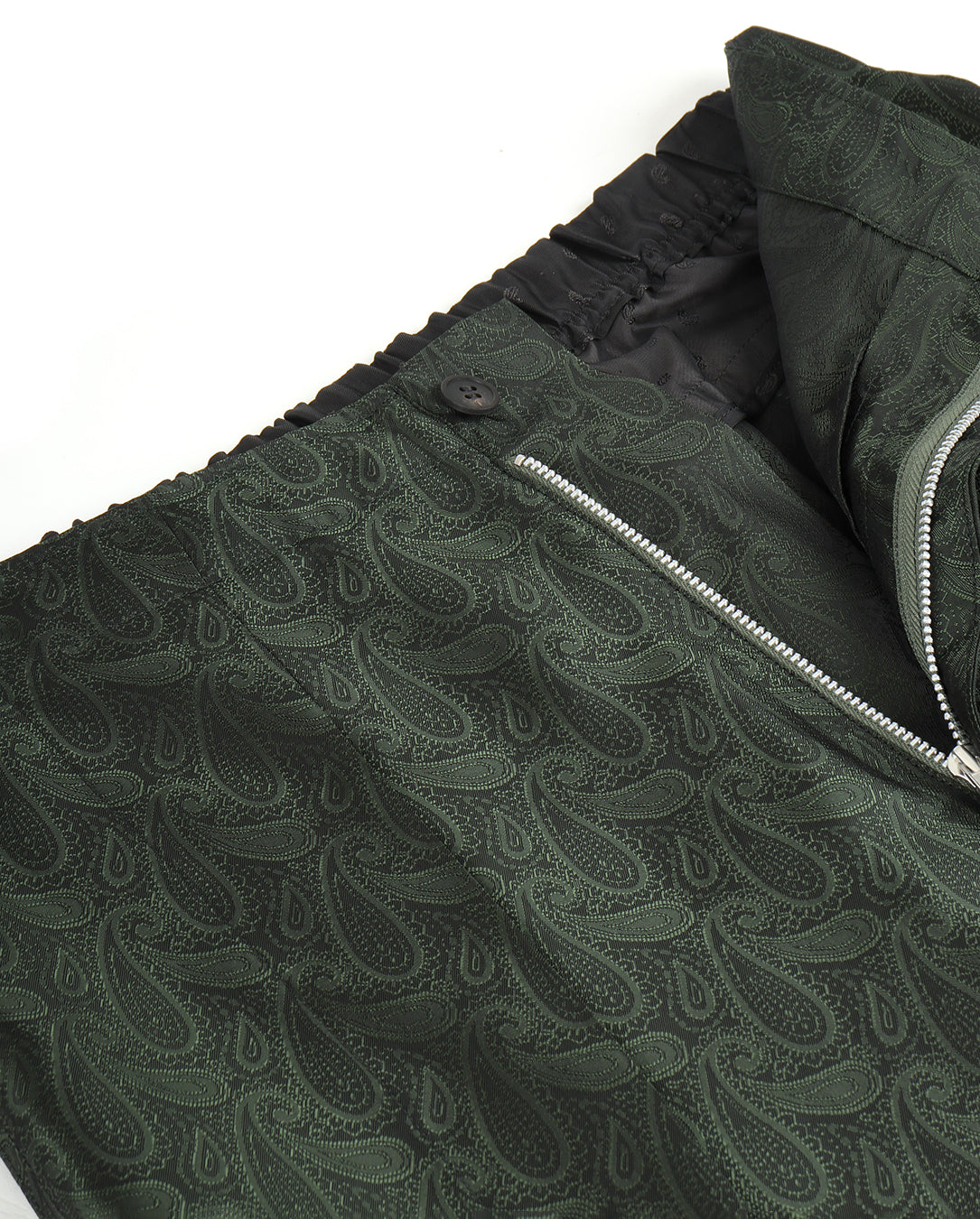 Paisley Jacquard Pants green