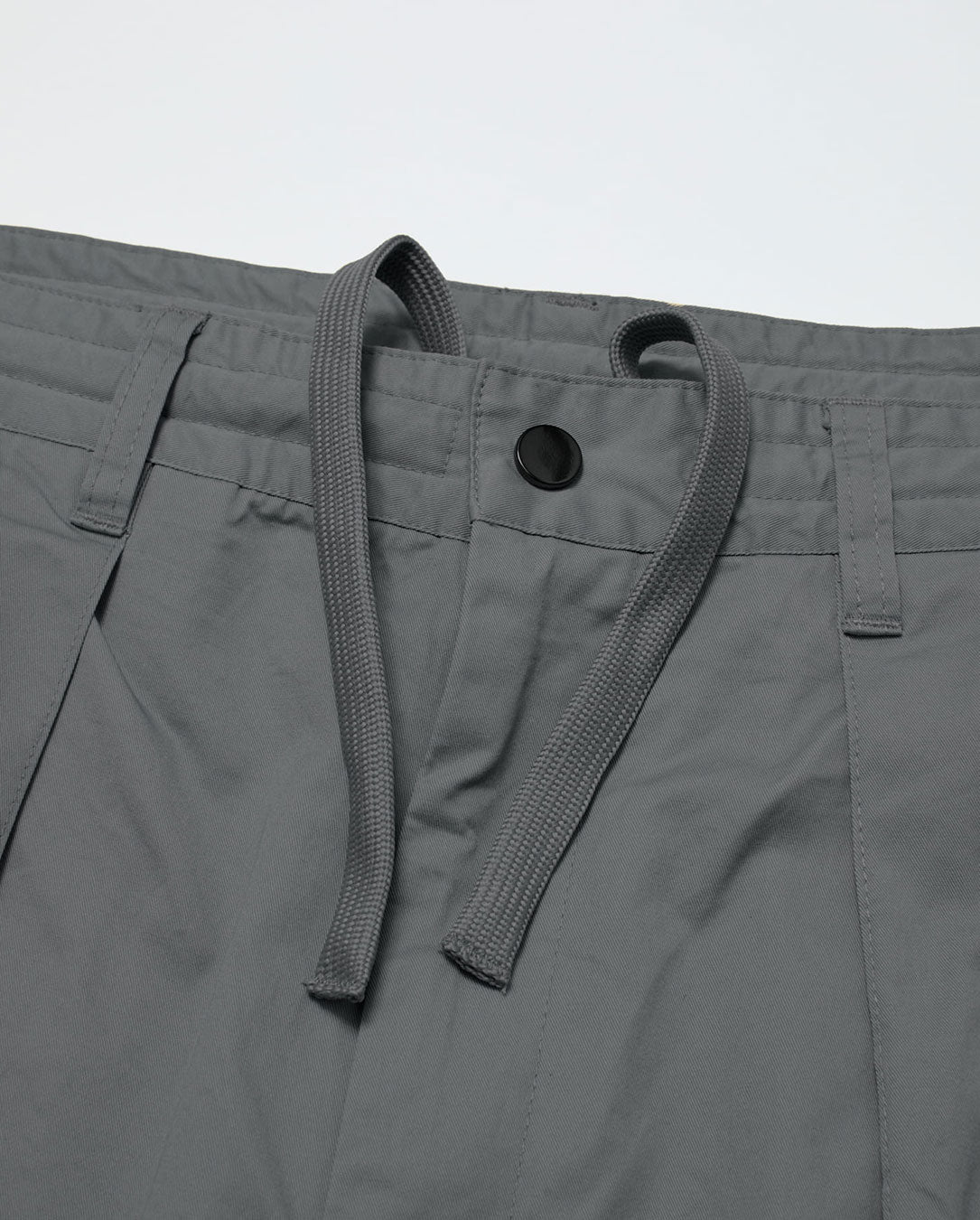 Cotton Twill Over Sized Bermuda Short asphalt