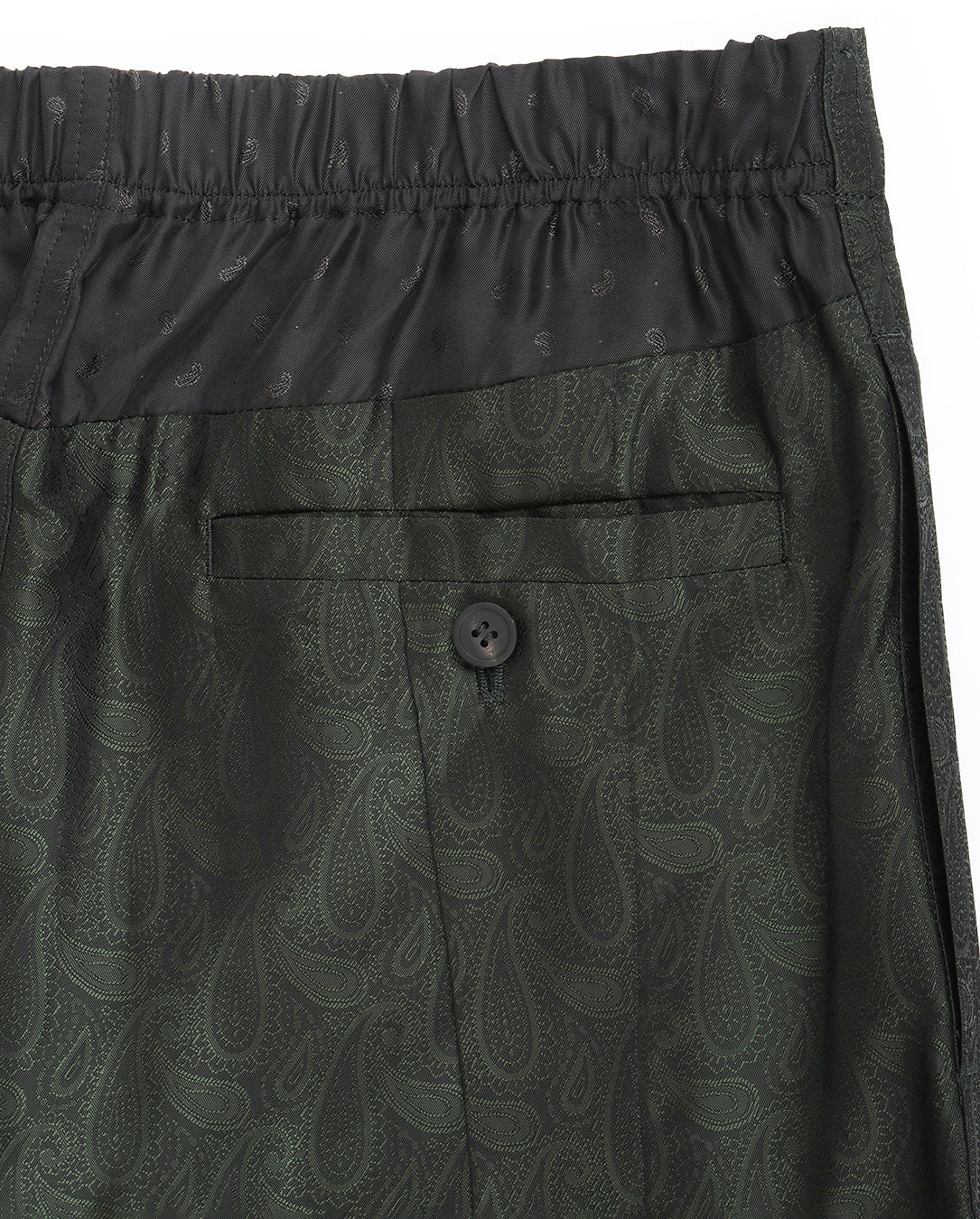 Paisley Jacquard Pants green