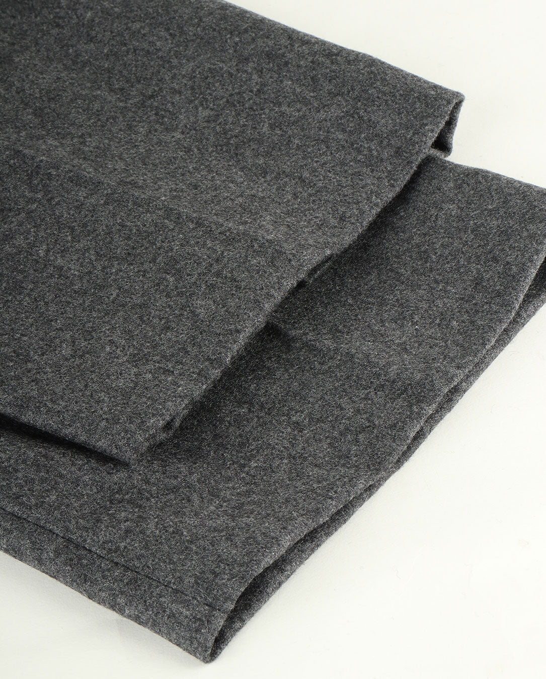 Wool Flannel Trousers charcoal grey