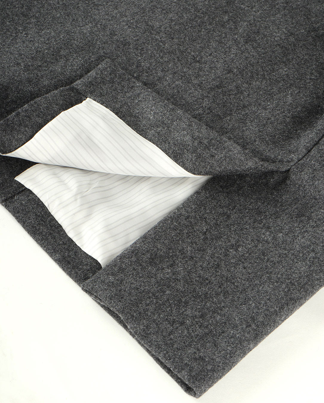 Wool Flannel Jacket charcoal grey