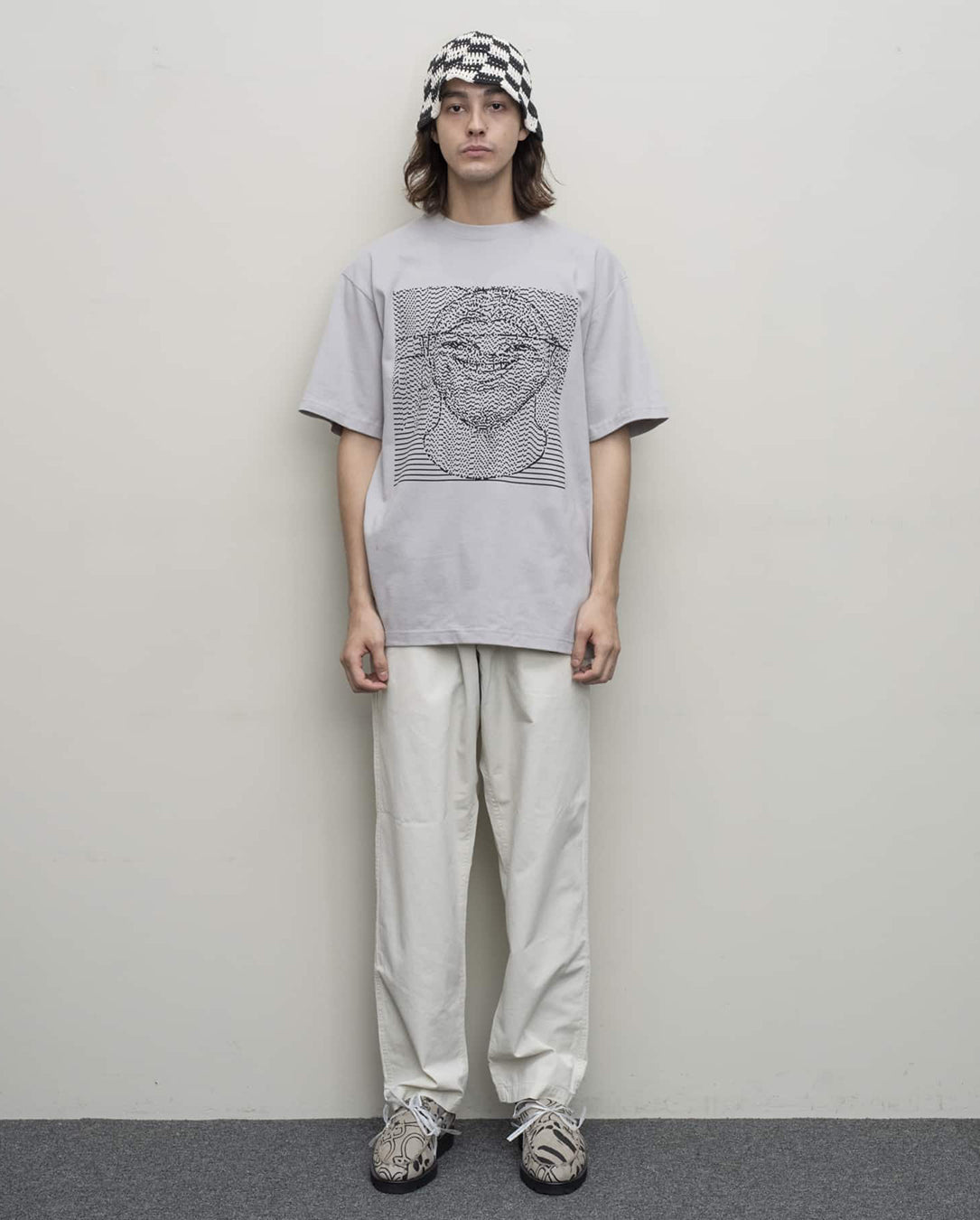 A-Face Tee grey