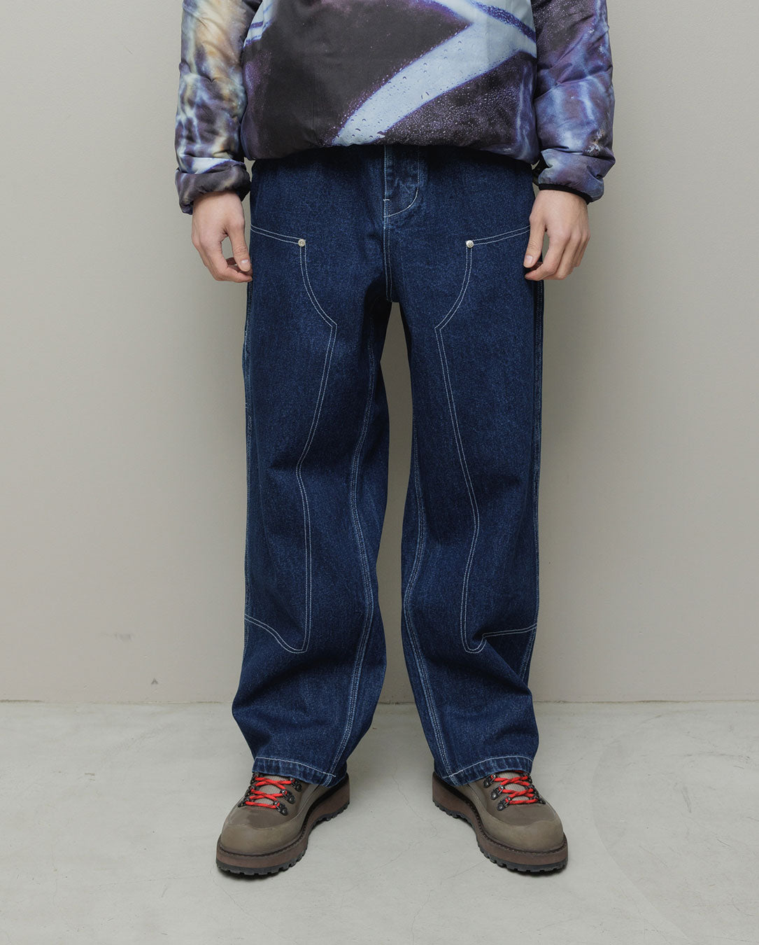 Denim Faux Stitch Carpenter Pant indigo