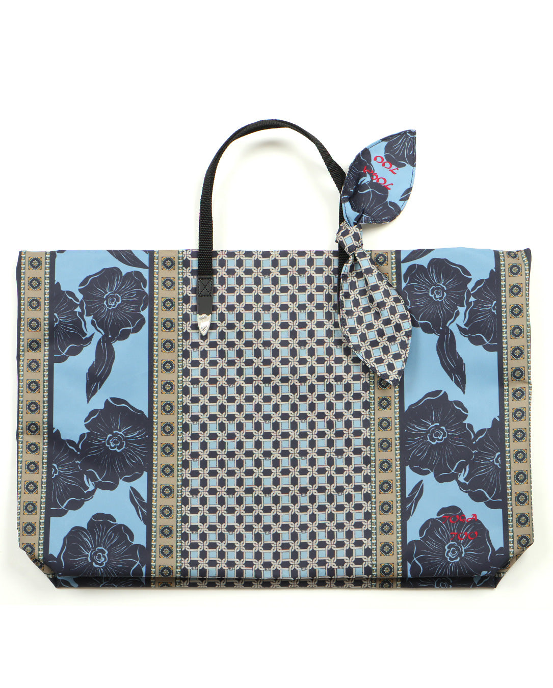 Print Tote Bag lt blue
