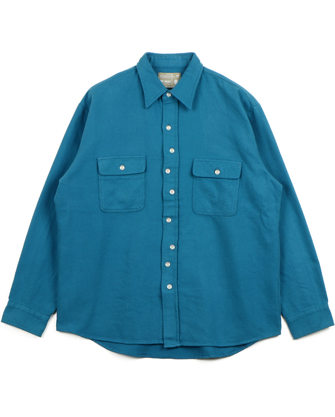 Cat Foot Print Nel Shirt blue