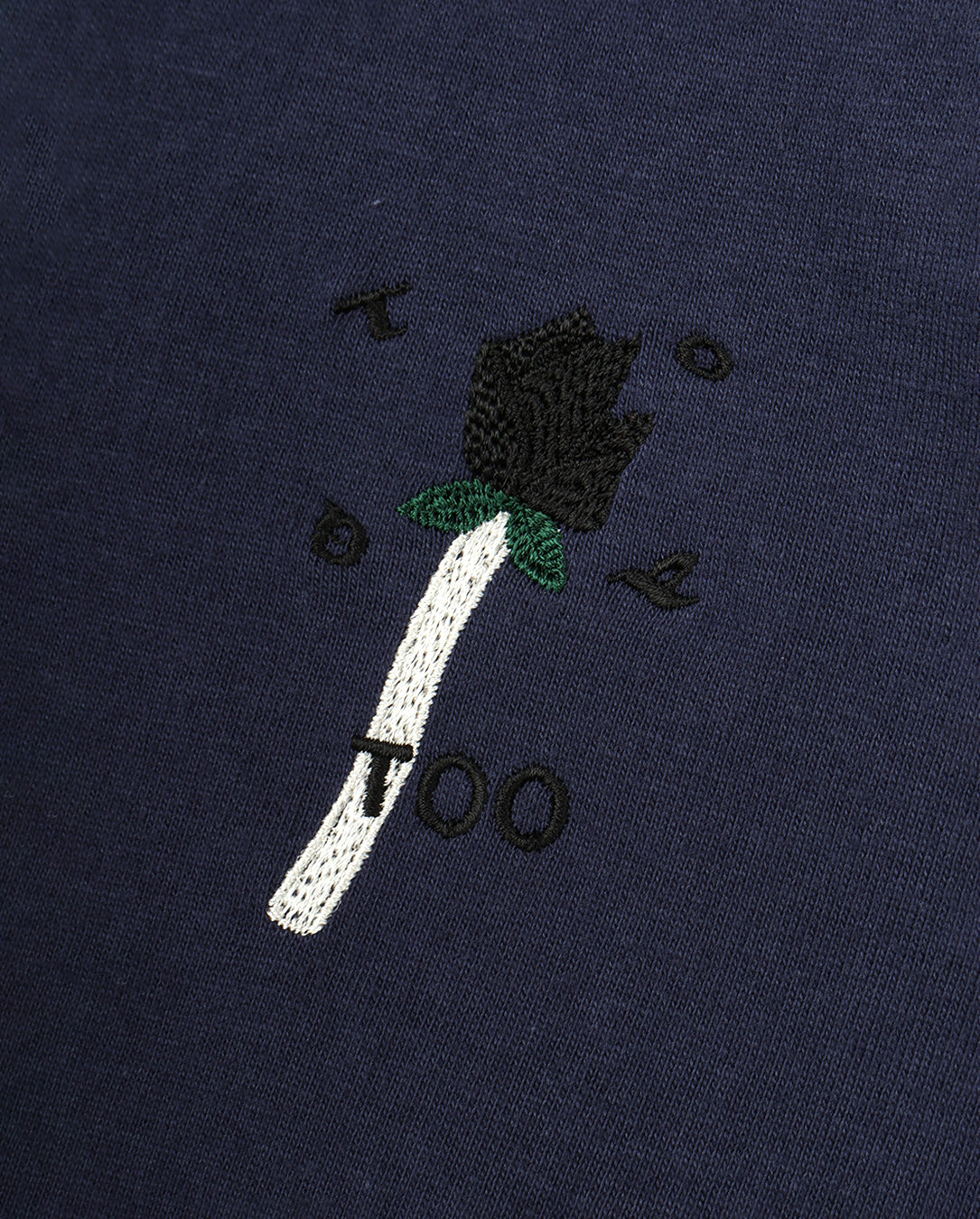 Embroidery T-shirt navy