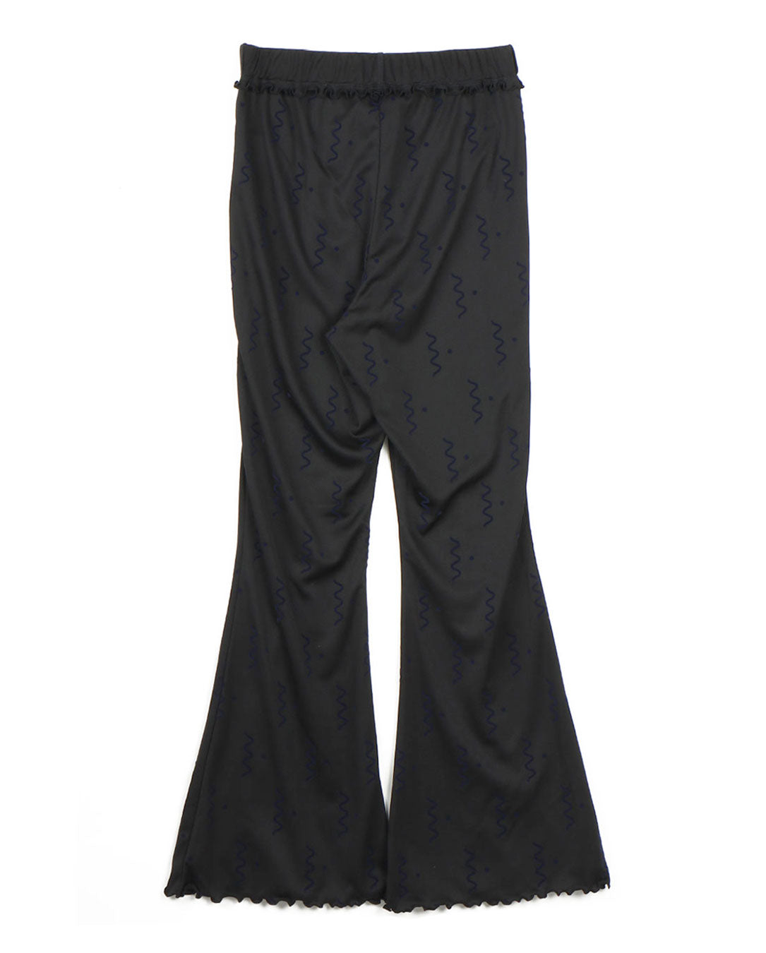Flocky Print Pants black