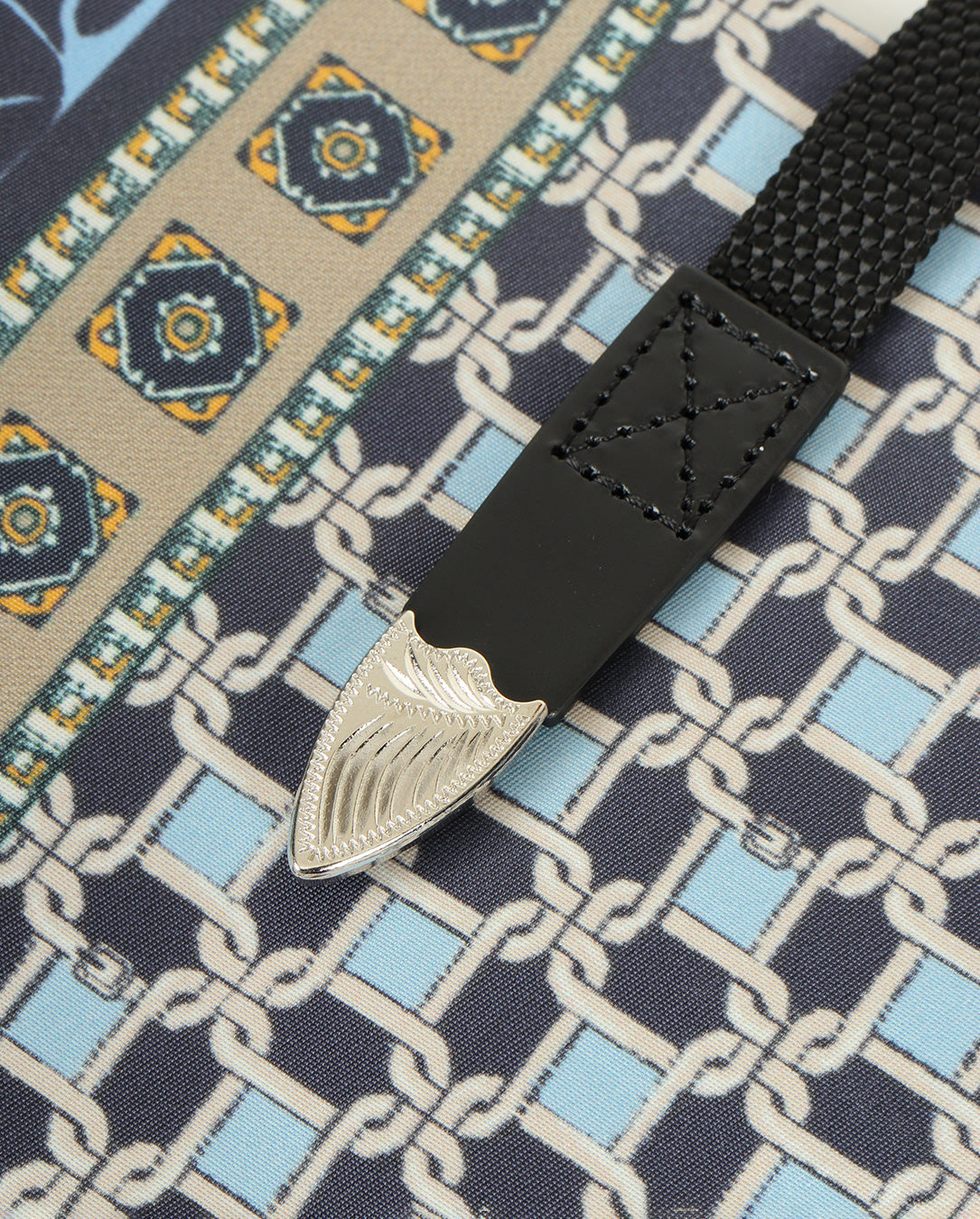 Print Tote Bag lt blue