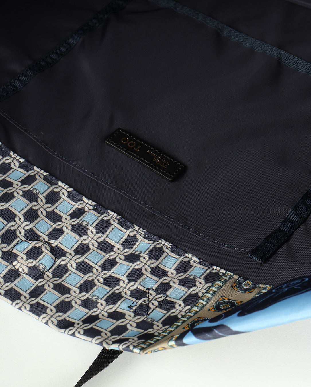 Print Tote Bag lt blue