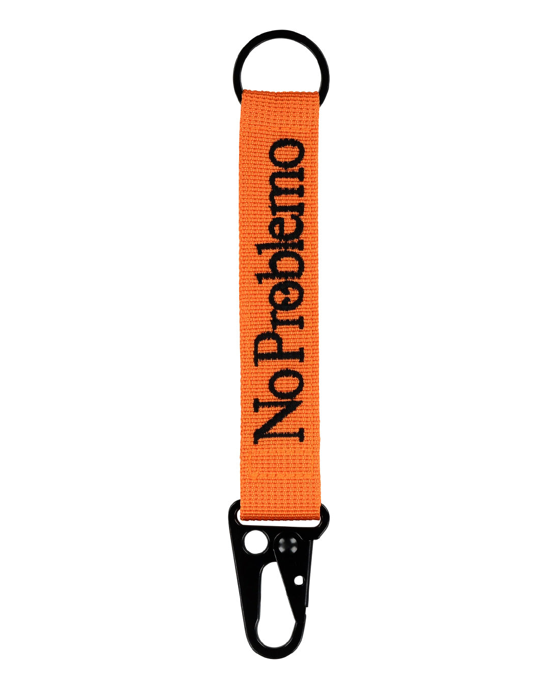 Mini Problemo Carabiner Keychain orange