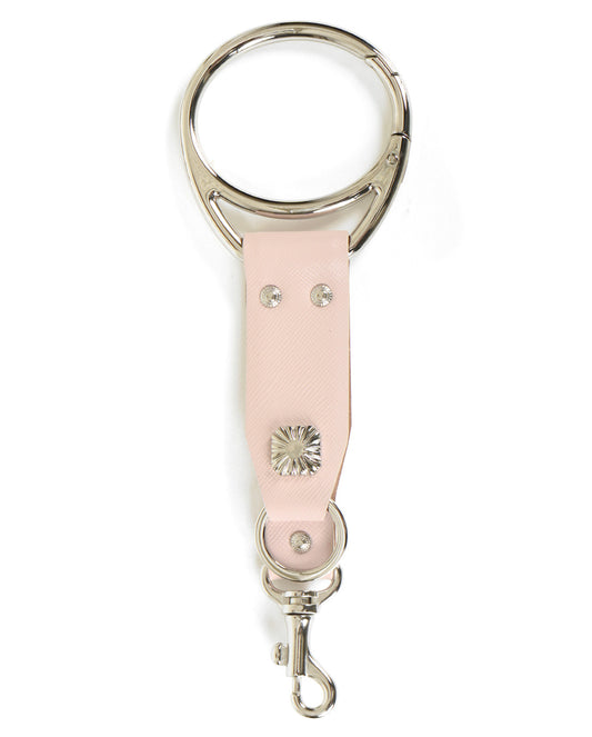 Leather Key Ring lt pink