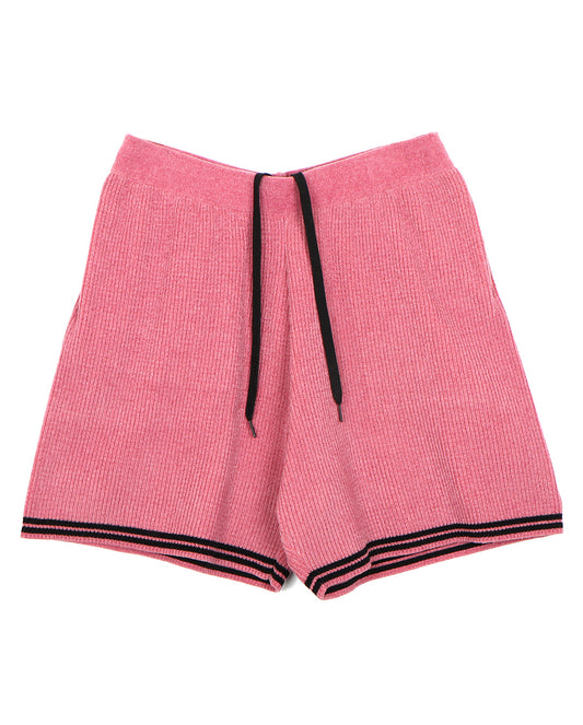 Cordy Knit Shorts moss pink