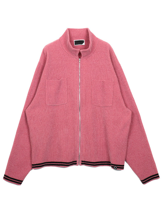 Cordy Knit Jacket moss pink