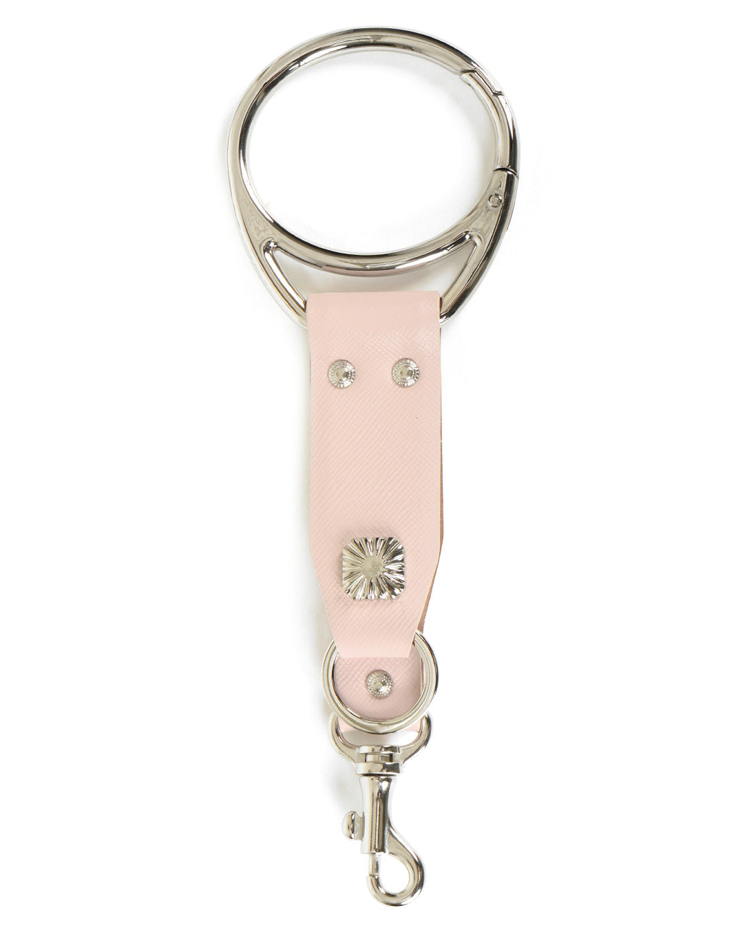 Leather Key Ring lt pink