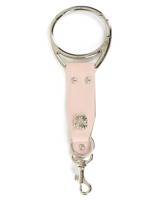 Leather Key Ring lt pink