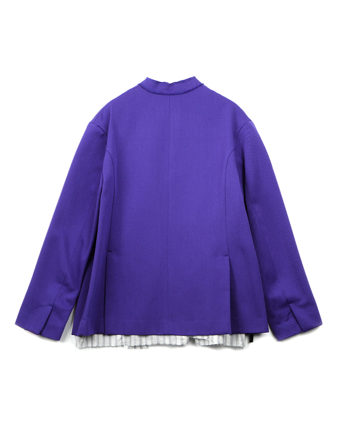 Wool Cotton Twill Jacket purple rain