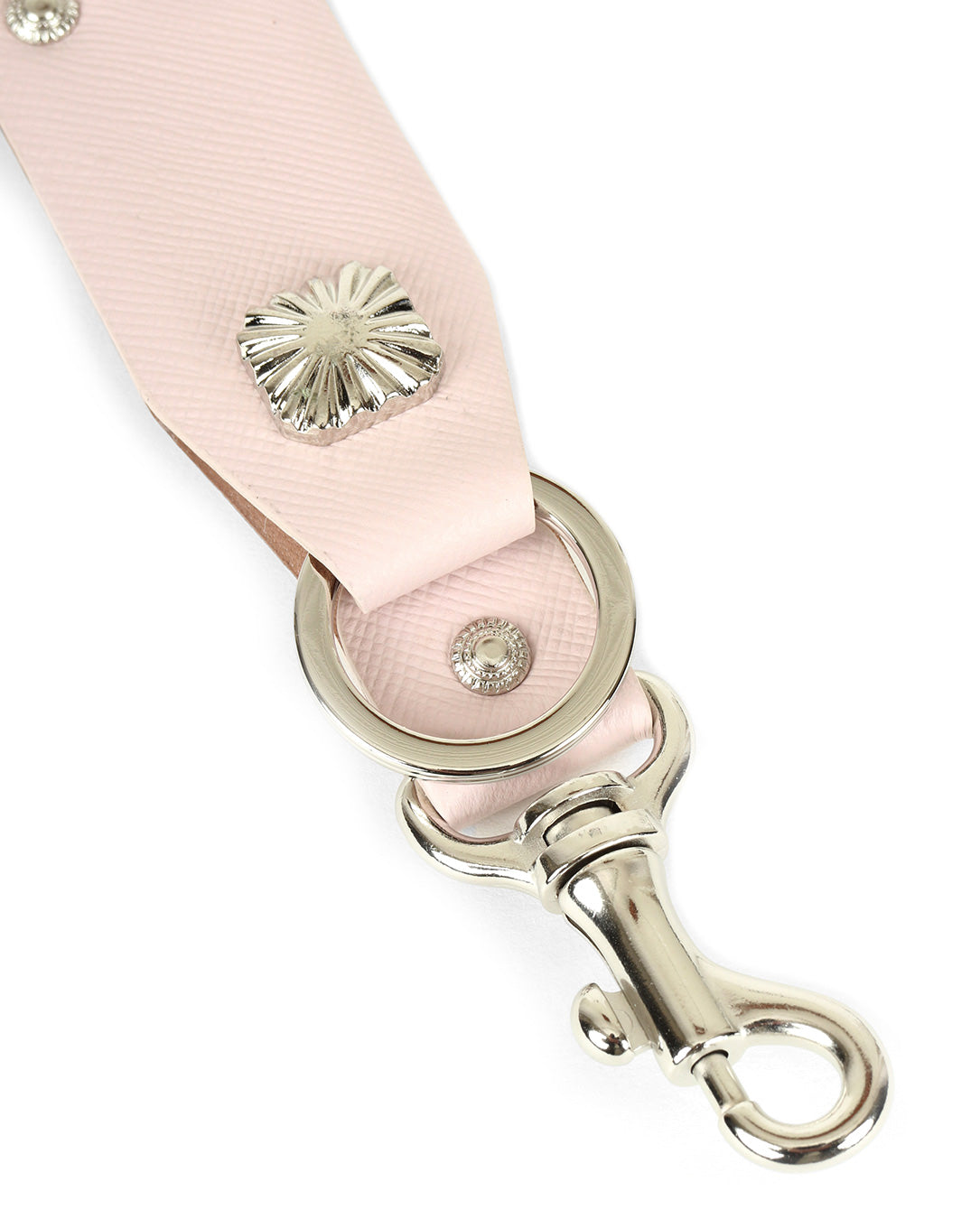 Leather Key Ring lt pink