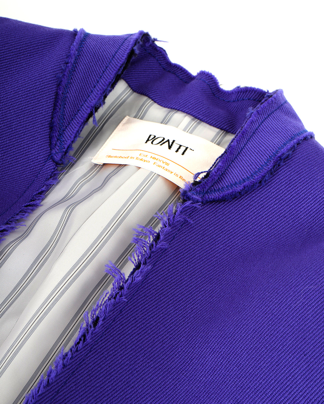 Wool Cotton Twill Jacket purple rain