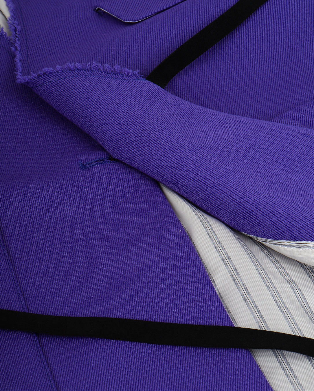 Wool Cotton Twill Jacket purple rain