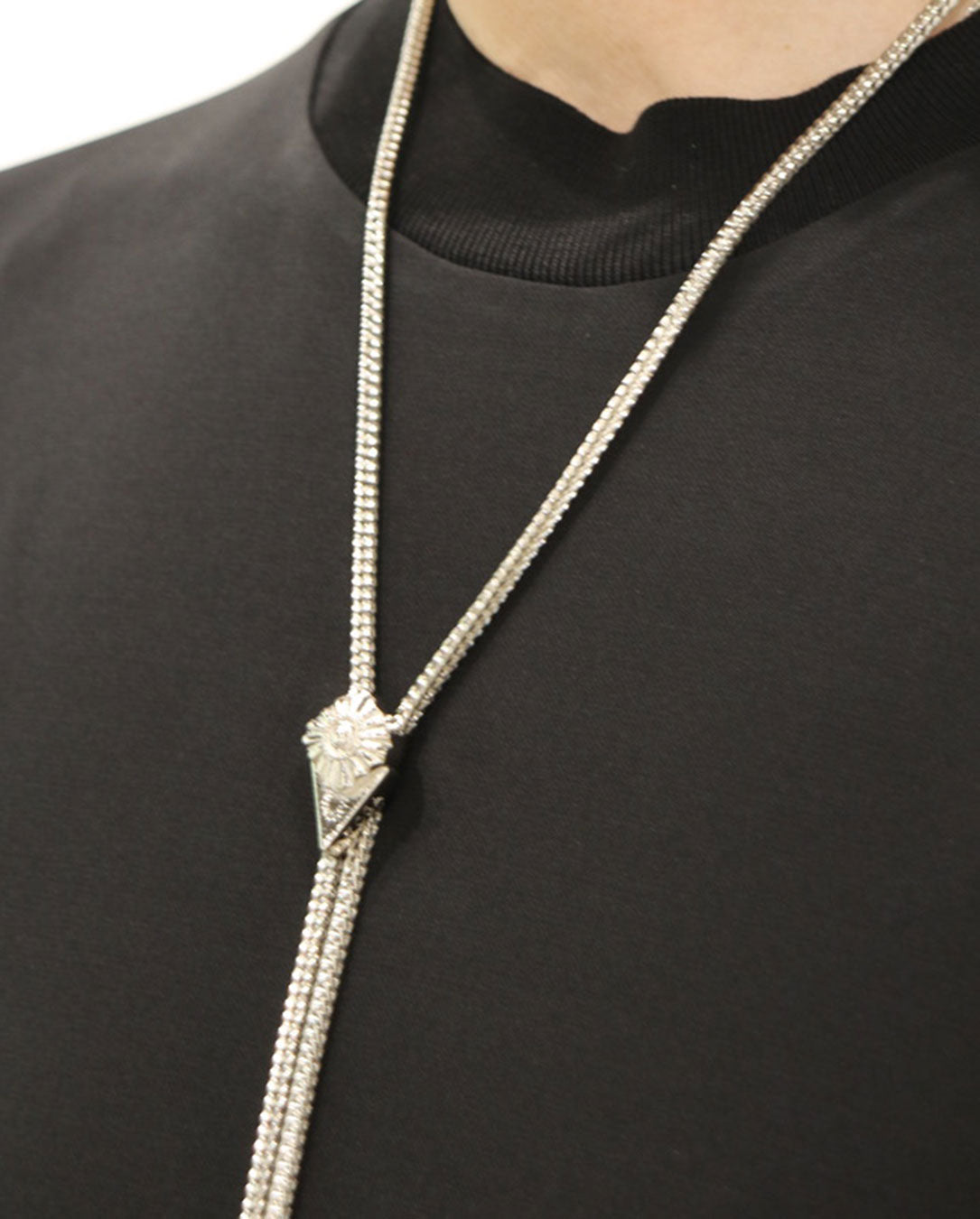 Concho Loop Tie silver