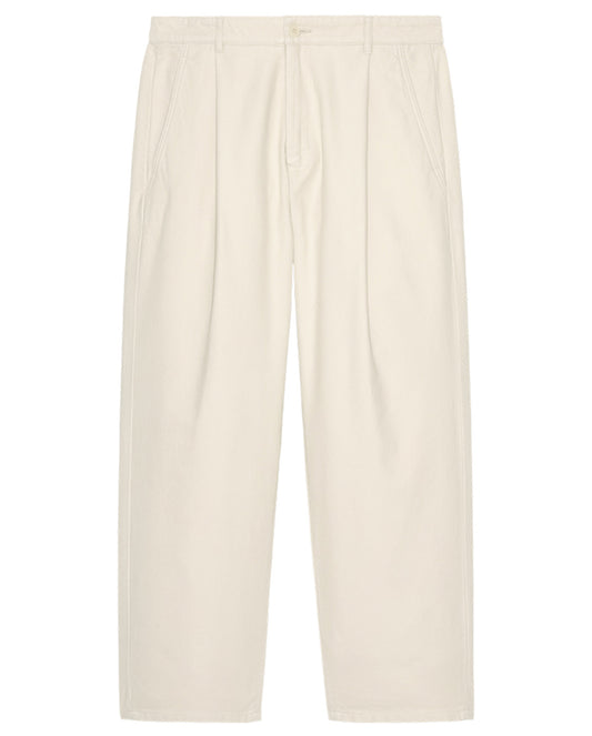Brushed Soft Cotton One Tuck Pants