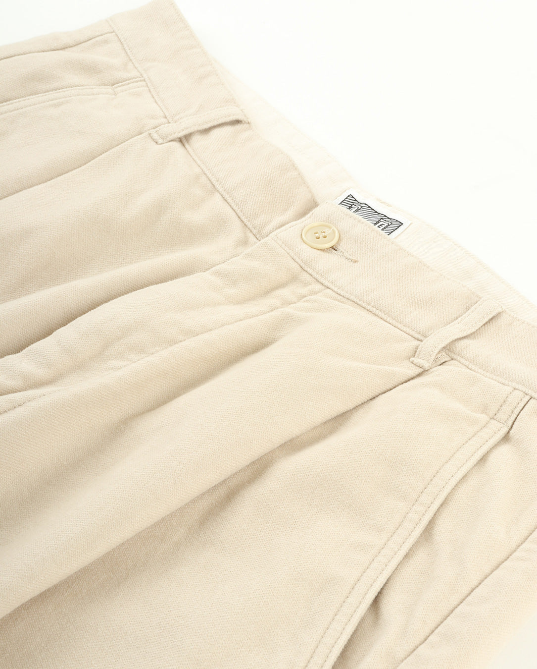 Brushed Soft Cotton One Tuck Pants
