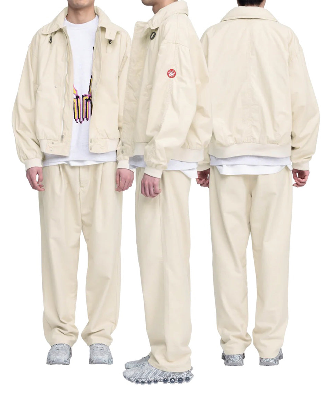 Brushed Soft Cotton One Tuck Pants